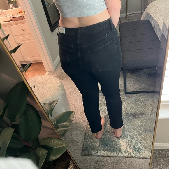 Re/Done High Rise Black Women's Jeans - Picture 4 of 16